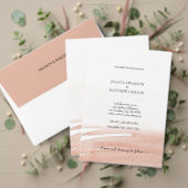 Elegante Coral Terracotta bruiloft Uitnodigingen Wikkel (Personaliseer deze collectie van deze onafhankelijke maker. Test)