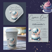 Kosmische! Hemelse 1e Jongen Verjaardag Papieren Bordje