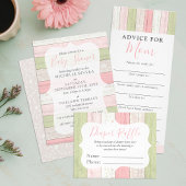 Dank u Blush Roze Bloemen Salie Groen Shabby Chic Vierkante Sticker