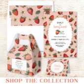 Aardbeienpatroon  handschrift Berry Sweet Papieren Bekers