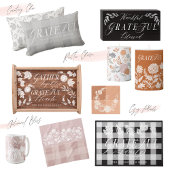 Herfstbladeren Pompoen Custom Monogram Roze Plaid Deurmat