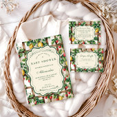 Country Fruit Garden Baby Shower Kaart