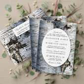 Country Rustieke Berkenboom Bruiloft Welkom Poster (Personaliseer deze collectie van deze onafhankelijke maker. Test)