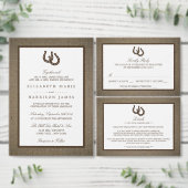 Hoefijzer van het rustige land op de bruiloft bedankdoosjes (Personaliseer de collectie van deze zelfstandige maker.)