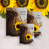 Cowboy Boots, Sunflower and Lace Western Wedding Spandoek