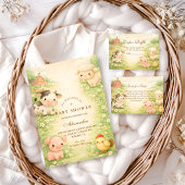 Countryside Barnyard Baby Shower Kaart