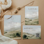 Westerse Elegante Ranch Huwelijk Kaart