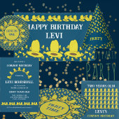 Jongens Cowboy Verjaardagsfeestje Papieren Bordje