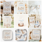 Jongens eerste Rodeo Verjaardagsuitnodiging Kaart