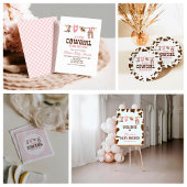 Roze Cowgirl Western Baby shower Bedankdoosjes