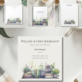 Books and Plants Watercolor Notebook Notitieboek