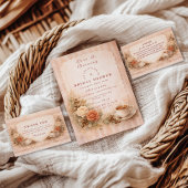 Cozy Cafe Romance Bridal Shower Kaart