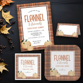 Gezellig Flanel en Vrienden Vrienden Diner Kartonnen Onderzetters