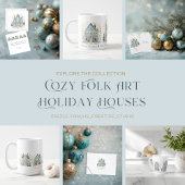Cozy Folk Art Kersthuizen Speciale Mok