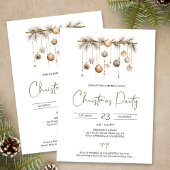 Rustieke faux grainsack vakantie kerstboom etiket