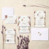 Modern Cream Boho Wedding Save The Date Kaart (Personaliseer de collectie van deze zelfstandige maker.)
