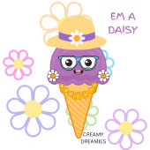 womens tshirt Fresa Lesa strawberry ice cream cone