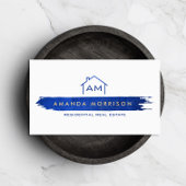 Creative Realtor Home Paint Swash Flat Note Kaart Notitiekaartje