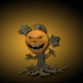 Happy Halloween Pumpkin-boom Kaart