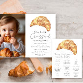 Onze kleine croissant 1e verjaardag bedankzakje