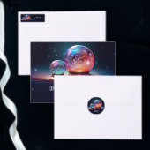 Crystal Snowballs Christmas Holiday Card Feestdagenkaart