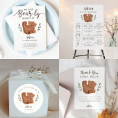 Rustiek Cub Beer Roze Kids Verjaardagsfeestje Papieren Bordje