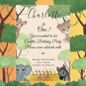 Knuffels 1e verjaardag feest spandoek