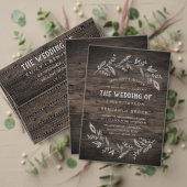 Curved Branches | Wooden Menu Choice RSVP-kaart (Personaliseer deze collectie van deze onafhankelijke maker. Test)