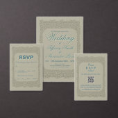 Aangepaste bruine kant RSVP trouwkaart Kaartje (Personaliseer de collectie van deze zelfstandige maker.)