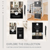 Moderne Logo Foto QR Zwart Professioneel Bedrijf Flyer