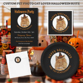Custom Pet Photo Cat Lover Halloween Party Kinder T-shirt