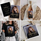 40e verjaardag 3-foto zwart wit script juichen blikjeskoeler