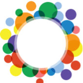 Aangepaste regenboogspots tafelkleed