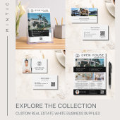 Vastgoedmakelaar Custom Logo White Naambadge