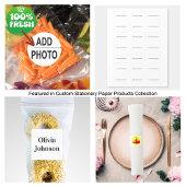 Aangepaste foto of vaste zilver naar en van cadeaulabels