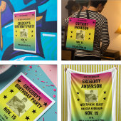  Ombre Concert Poster met Foto Custom Spandoek