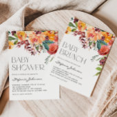 Waterverf Herfstbloeipatroon Kussen