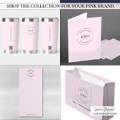 Business logo Custom QR code website Roze Waterfles