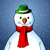 Uitnodiging Snowmans kerstfeest