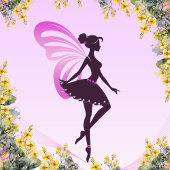 Magische Fairy feestdecoraties Vierkante Sticker