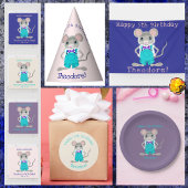 Schattigee en elegante kleine muis aangepaste Verj Servet