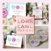 Donut Party Papier Borden Papieren Bordje