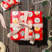 Kute Petten Kinder Rode Gelukkige Dag Groot Cadeauzakje