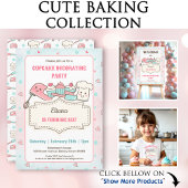 Cupcake Decoreren Schattigee Baking Party Meisje V Papieren Bordje