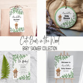 Schattige Beer in het Wood Baby shower Bedankdoosjes