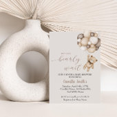 Beer met luchtballon, luierafvoer informatiekaartje