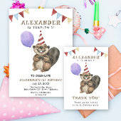 Onze kleine bever 1e verjaardag feest servet