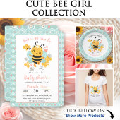 Zoet als Can Bee Baby Girl Baby shower Button