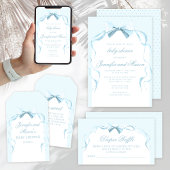 Schattige blauw strikje preppy boho baby boy douch bedankdoosjes