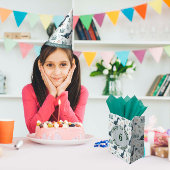 Schattigee Blauwe Groene Dinosaurus met Bladgroen  Servet